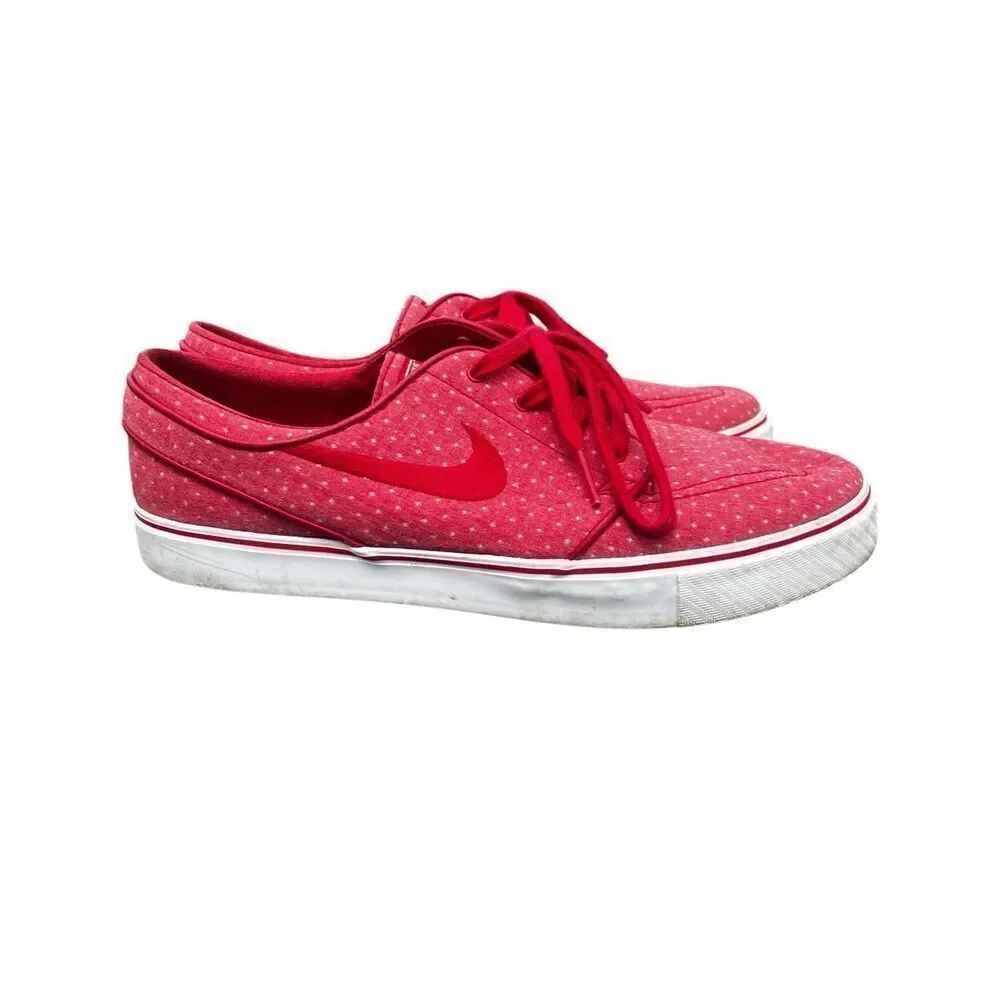 Nike Zoom SB Stefan Janoski size 10 Canvas Red Polka Dot Shoes 705190-661
